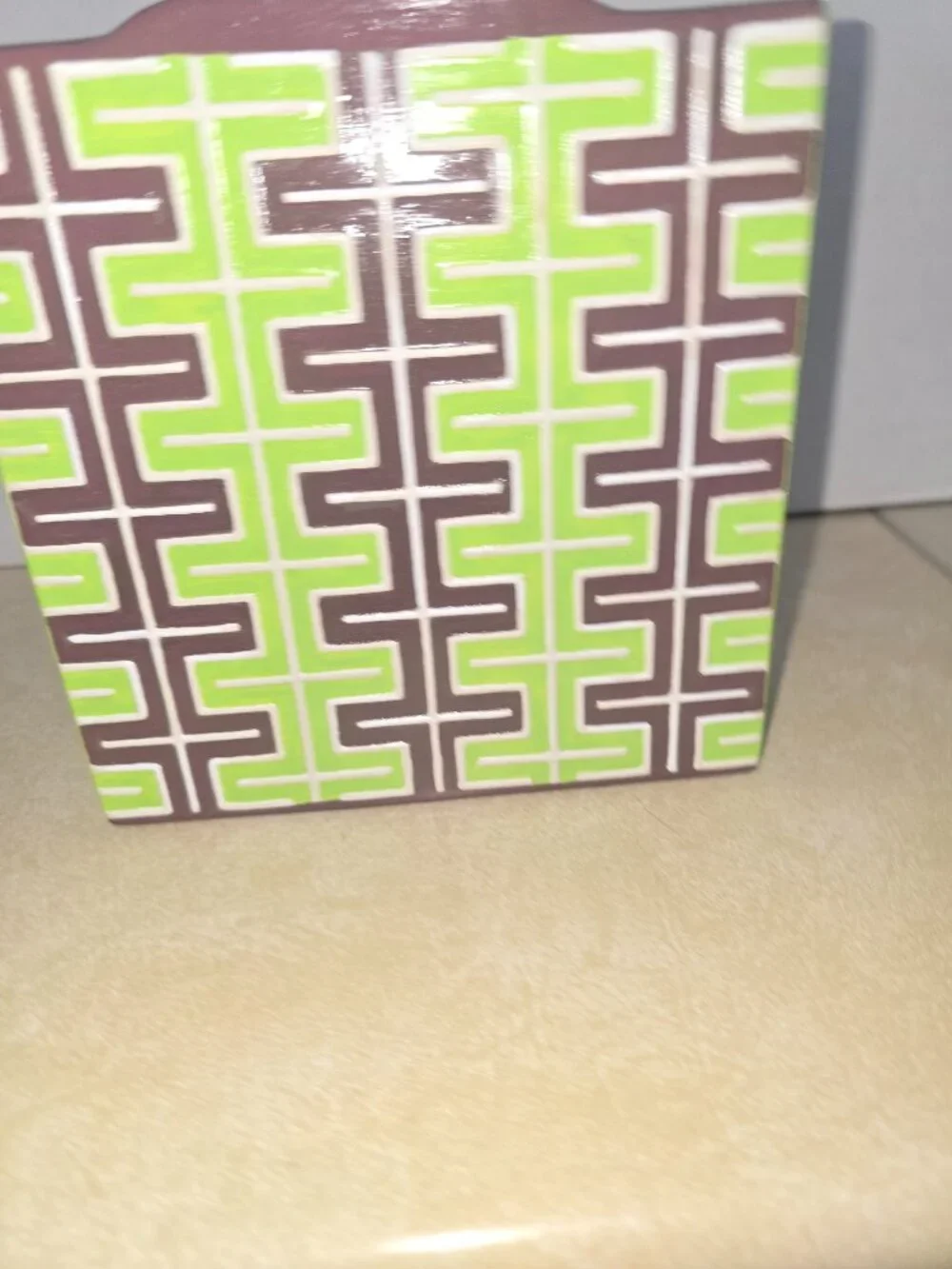 One of a kind hand painted Jonathan Adler designed decorative ceramic/porcelain